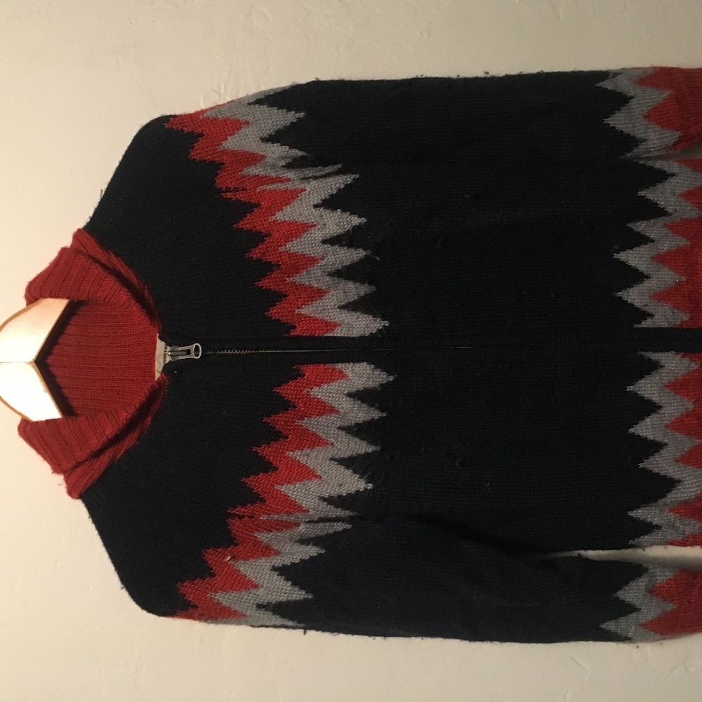 Brooklyn Industries shawl collar zippered sweater